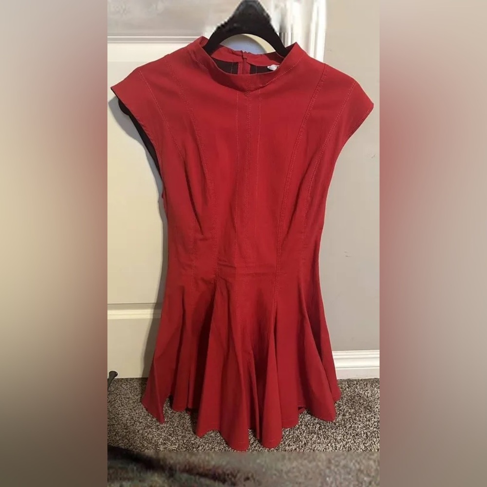 Zara Women's Bold Red Mini Dress
